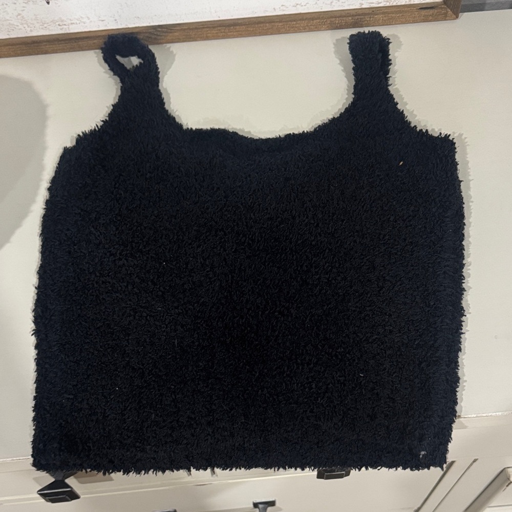 SKIMS Black Fuzzy Women's Camisole